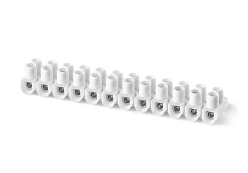 Screw Terminal Block, Wire Cross Section = 2.5mm2, 400V, 24A, 12 Ways, 90x16mm
