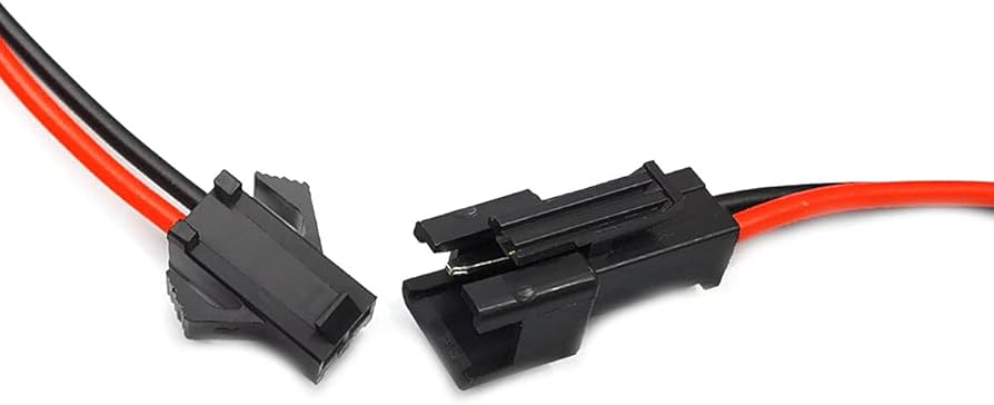 Plug Male to Female Wire Connector, 2 pins, 15cm, JST (Pair)