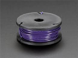 Hook-up Wire, Roll, 7 meter, Solid Core Wire, 22AWG, 1.6mm, Violet