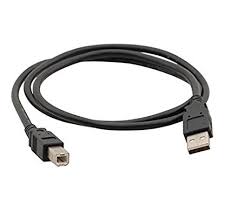 Cable USB A plug to USB B plug, 1M for Arduino