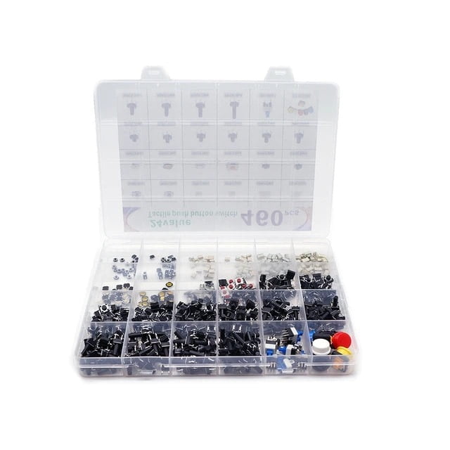 Push Buttons Switches Kit, 460pcs