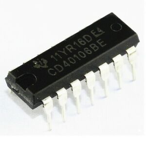 IC CD40106, 40106, Hex Schmitt Trigger Inverter