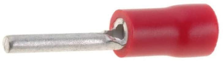 Insulated Terminal Connector, Tip Wire Pin; 1.9mm, Red