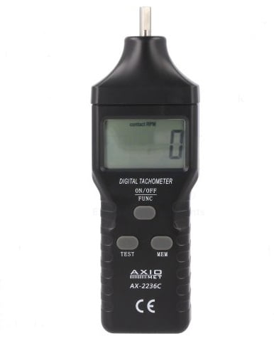 Tachometer, Measuring RPM Velocity, LCD 5 Digits
