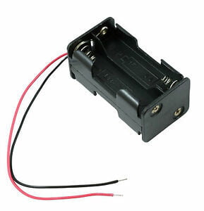 4xAA, AA Battery Holder With Wires, 4 Batteries, 150mm