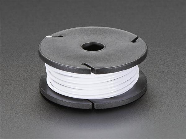 Hook-up Wire, Roll, 7 meter, Multi-Core Wire, 22AWG, 1.6mm, White