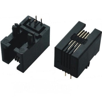 RJ11 Socket for PCB, 6p4c