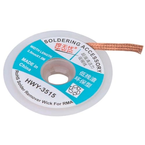 Desoldering Wick Tape, Width: 3.5mm, Length: 1.5 meter