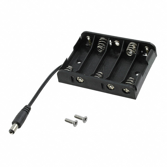 5xAA, AA Battery Holder With 2.1mm DC Power Jack, 5 Batteries