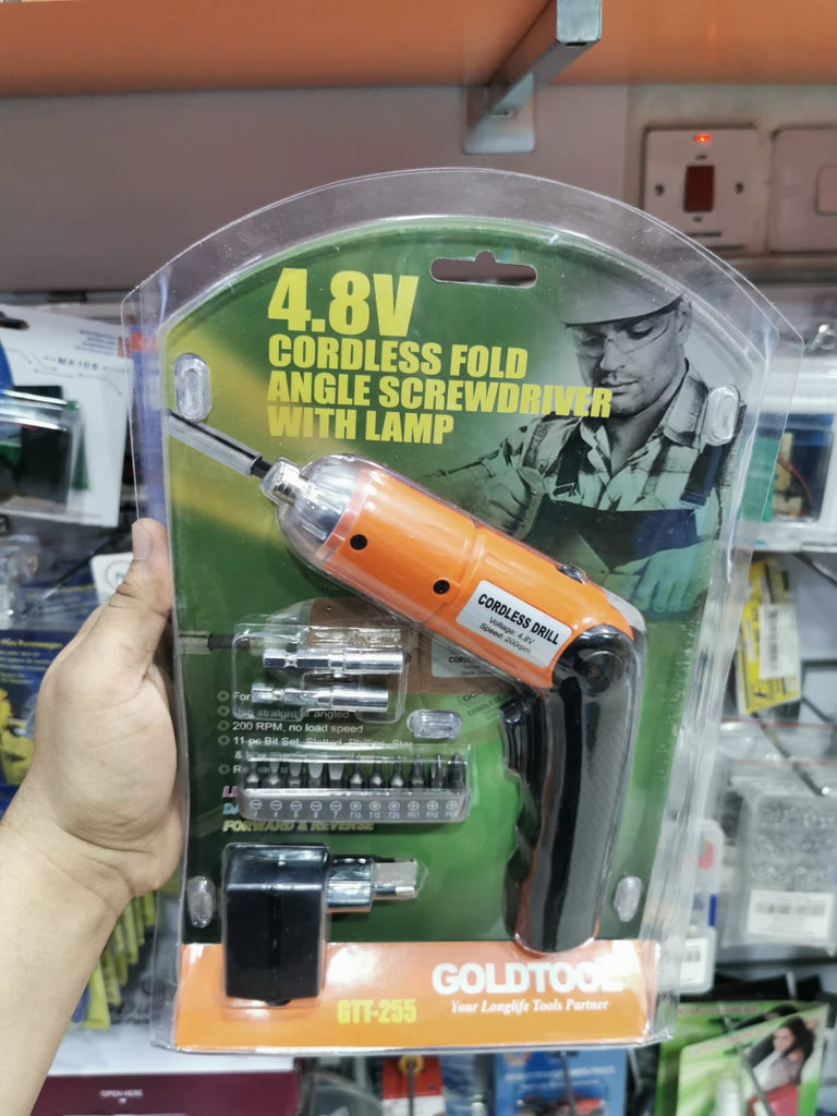 Cordless Electric Screwdriver, 4.8V