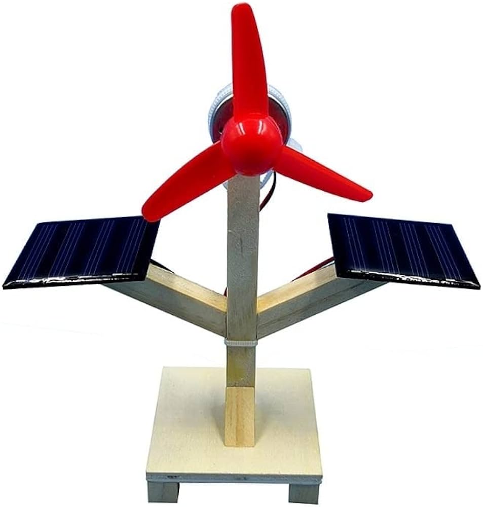 Solar Fan Kit, Solar Power Generator, DC Motor, Mini Fan