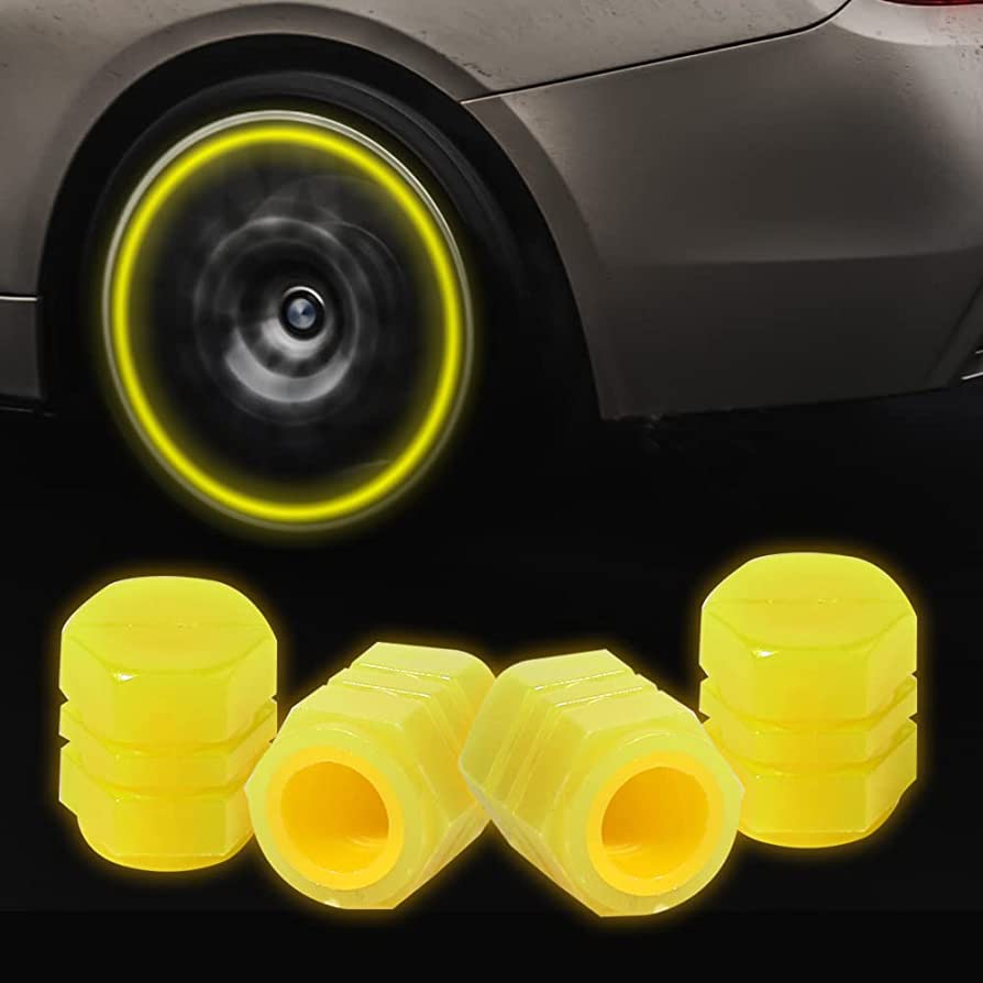 Universal Light for Tire Valve Cap, Yellow