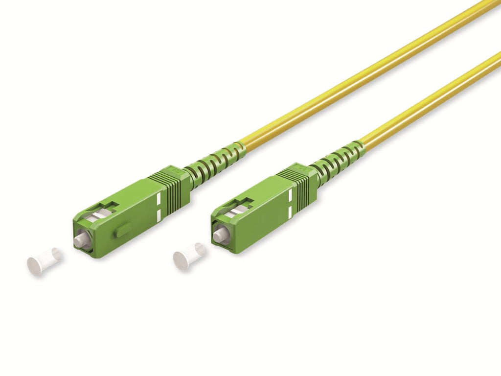 Fiber Patch Cable, SC/APC both sides, 15 meters, LSZH Cable