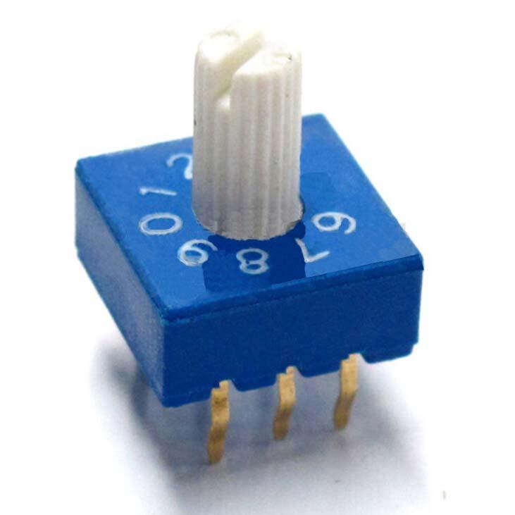 Through hole Rotary / SMD DIP Switch - 10 Position Shaft Type