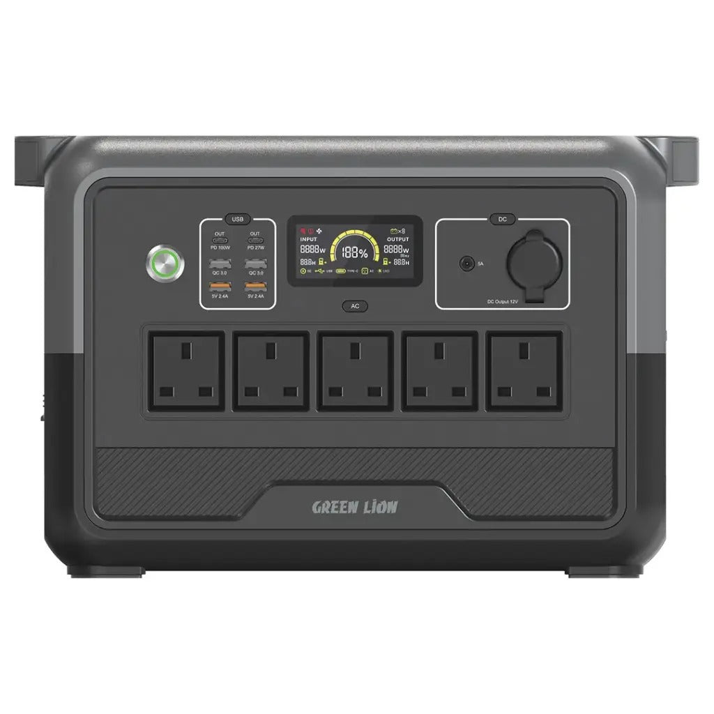 Green Lion PGX1200 Power Station 360000mAh 1200W -Black