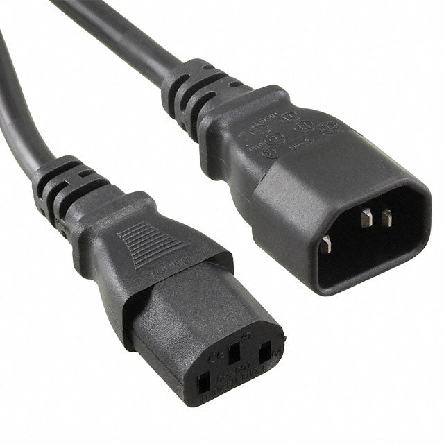 PC Power Extender Cords, Female and Male, 10A , 2 meter