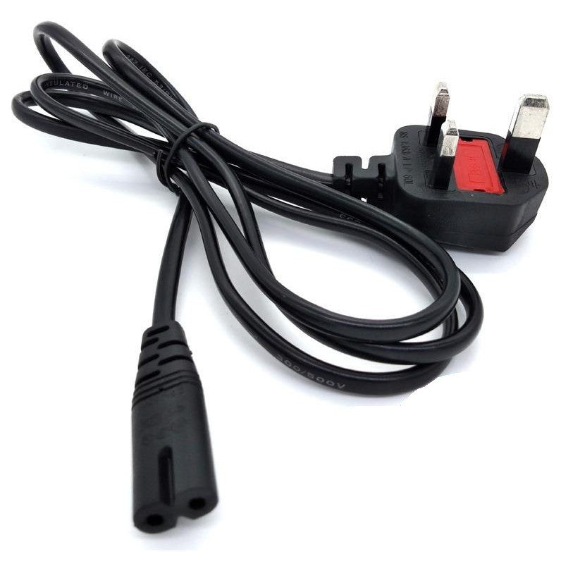 Power Supply Cable, 3A, 250v, Power Cable 2Pins, UK Plug, 1.8 meter