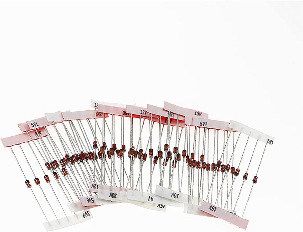 Zener Diode Kit, 1W, 1N4728 to 1N4751, 70pcs