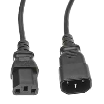 PC Power Extender Cords, Female and Male, 10A, 3 meter
