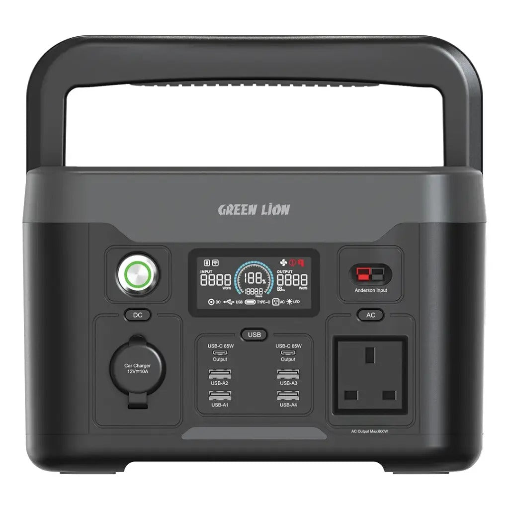 Green Lion PGX600 Power Station 96000mAh 600W -Black