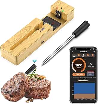 Long Range Smart BBQ BlueTooth, Cooking Thermometer, Digital Wireless Meat Thermometer With Bluetooth