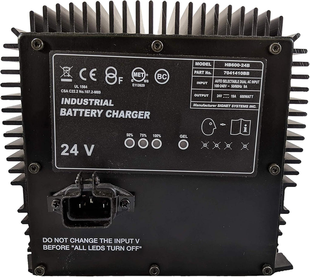 Battery Charger, HB600-24B, for Genie Scissor Lift Signet, 24V, 25A