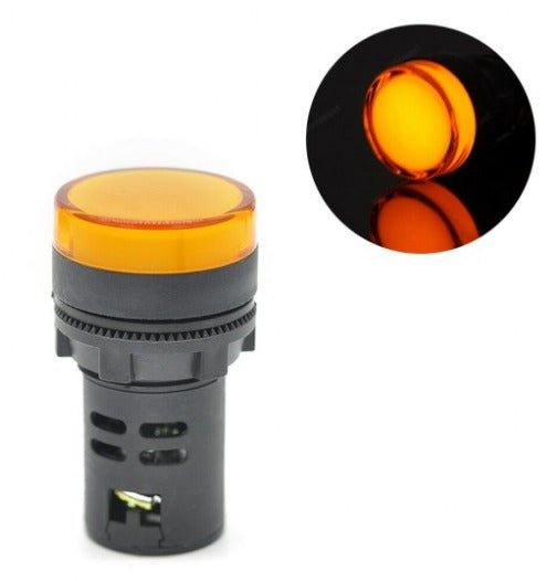 LED Indicator Lamp(yellow) 220V AC- 16mm
