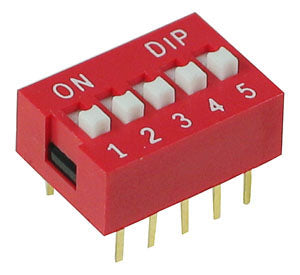 DIP Switch, 5 Way, 5P, Slide Switch