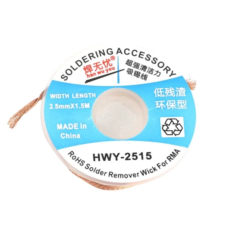 Soldering Wick 2.5mm, 2Meter