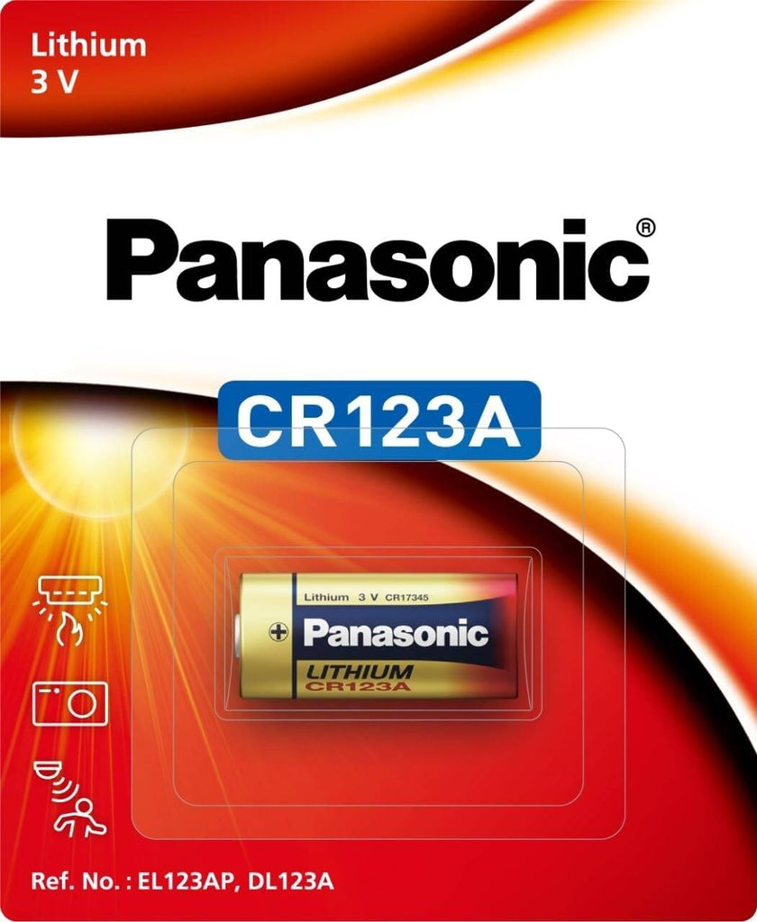CR123A Panasonic 3V Lithium Battery non-rechargeable