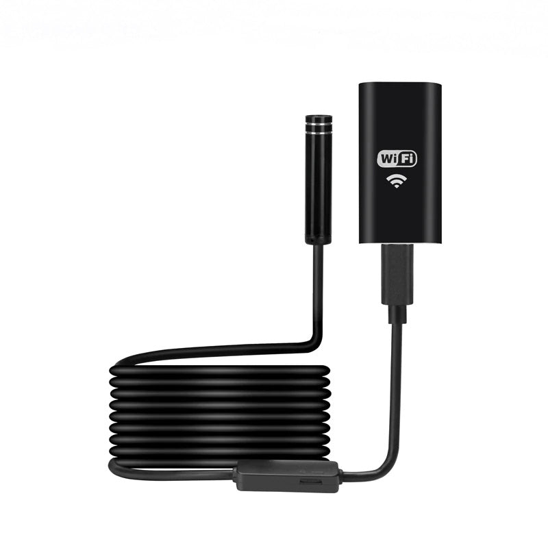 WiFi Endoscope Camera 8mm, IP67 Waterproof, USB Inspection Borescope 8LEDs, Wireless Endoscopy for Android Iphone PC