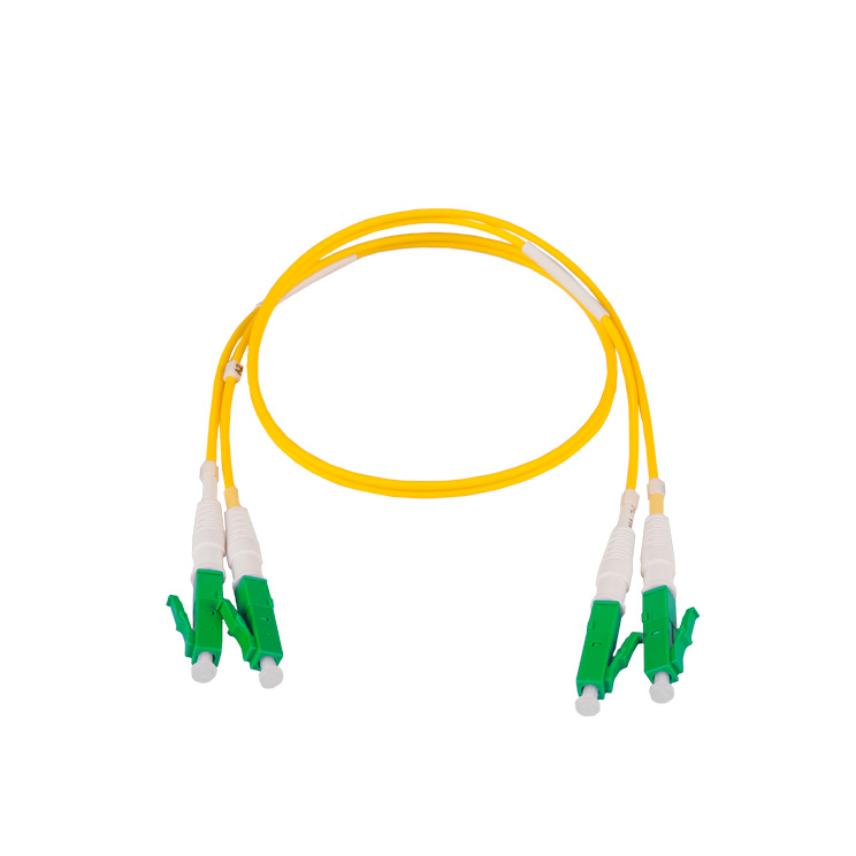 Fiber Optic Patch Cable, 5m, LC/APC, Yellow