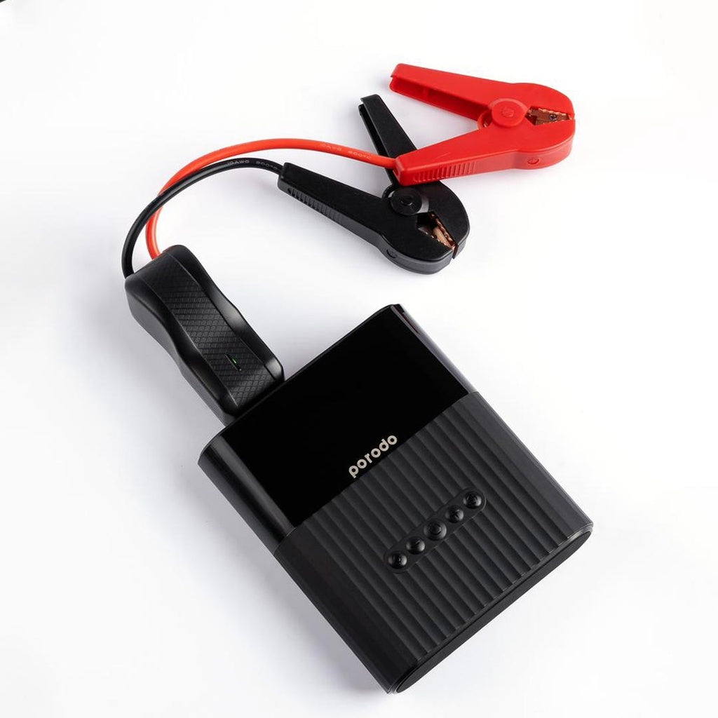 Porodo Multi Functional Jump Starter with Air Pump, 8800mAh