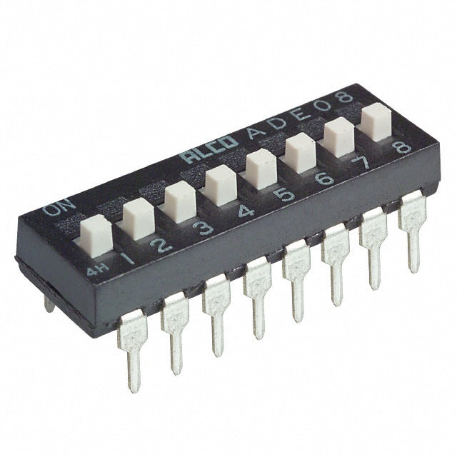 DIP Switch, 8 Way, 8P, Slide Switch, 0.1A, 24v DC
