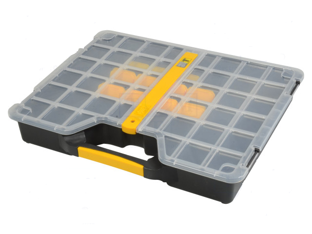 Container box, 465x375x75mm. 36 flexible dividers