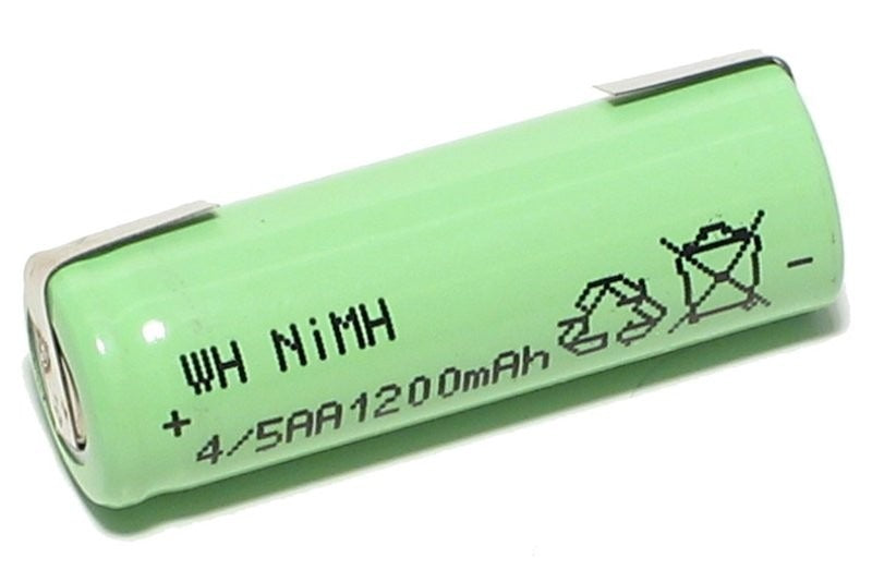 Rechargeable Battery, Size: 4/5AA, 1.2V, 1200mAh, with LugS