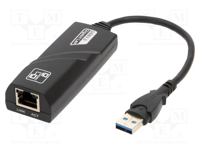 USB to Fast Ethernet Adapter, USB 3.0, 1000Mbps, 0.15meter