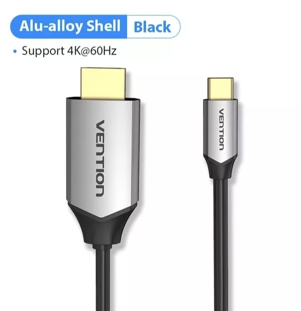 HDMI Adapter 1.4, HDMI Plug, USB C Plug, 2meter