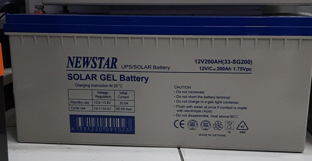 Solar GEL Battery 12v, 200Ah