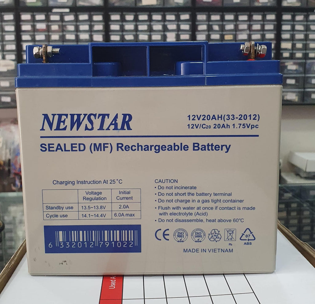 Rechargeable Lead Acid Battery, SMF Battery, 12V, 20Ah