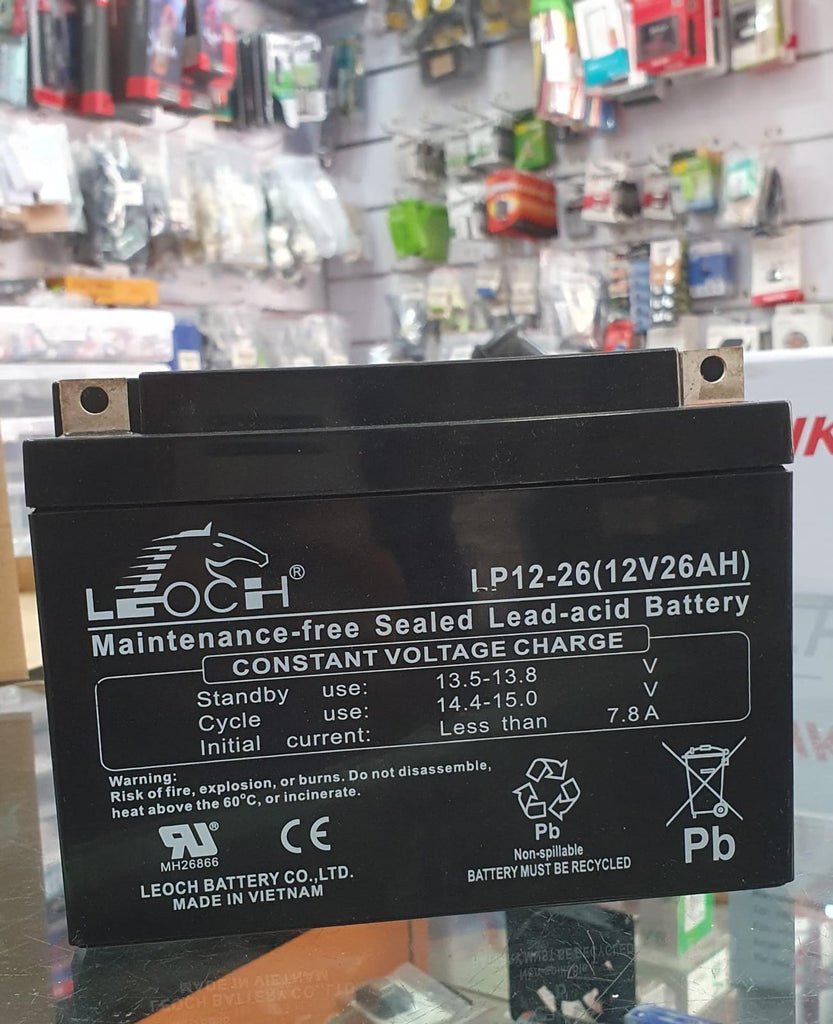 Rechargeable Lead Acid Battery, SMF Battery, 12V, 26Ah