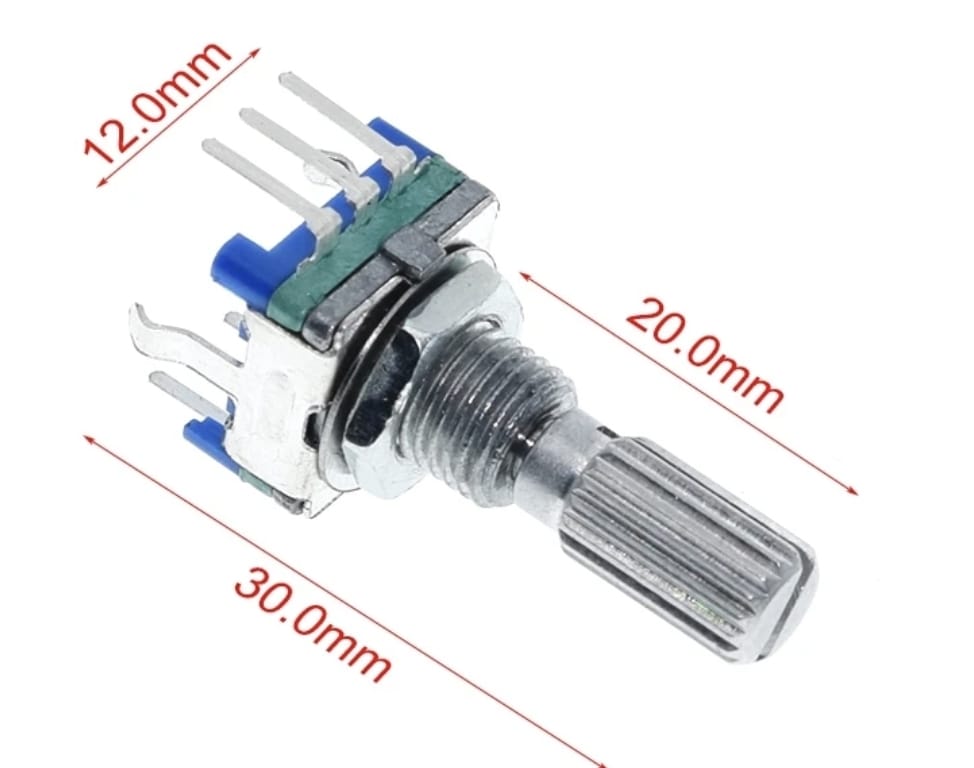 Rotary Encoder, Potentiometer, 5pin, Plum handle, 20mm