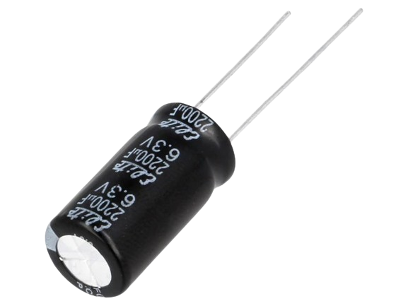 Capacitor, 2200uF, 6.3vDC, 10x20mm