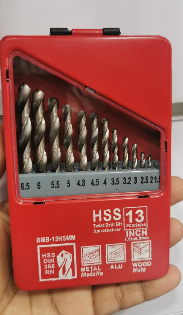 HSS Twist Drill Bit 13pcs