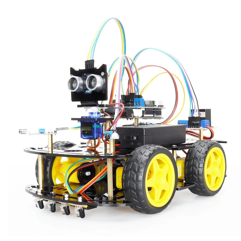 Smart Robot Car Kit with Code, Arduino, 4WD