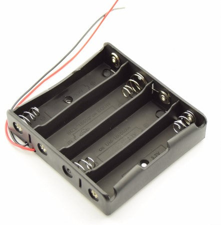 3.7v Battery Holder, 18650 Battery Holder, 4x18650 Battery Holder With Wire