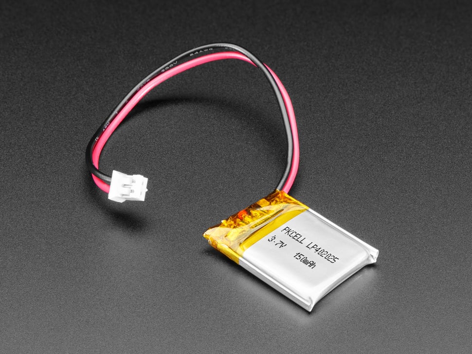 Rechargeable Lithium Battery 3.7V, 150mAh