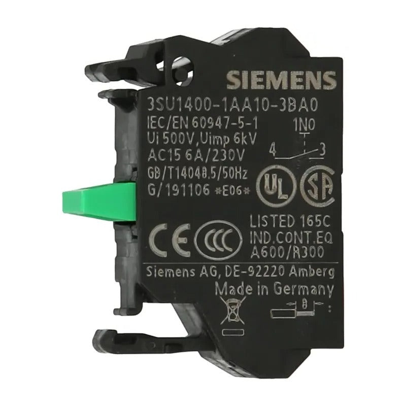 Contact Block, 22mm, 3SU1400-1AA10-3BA0, SIEMENS