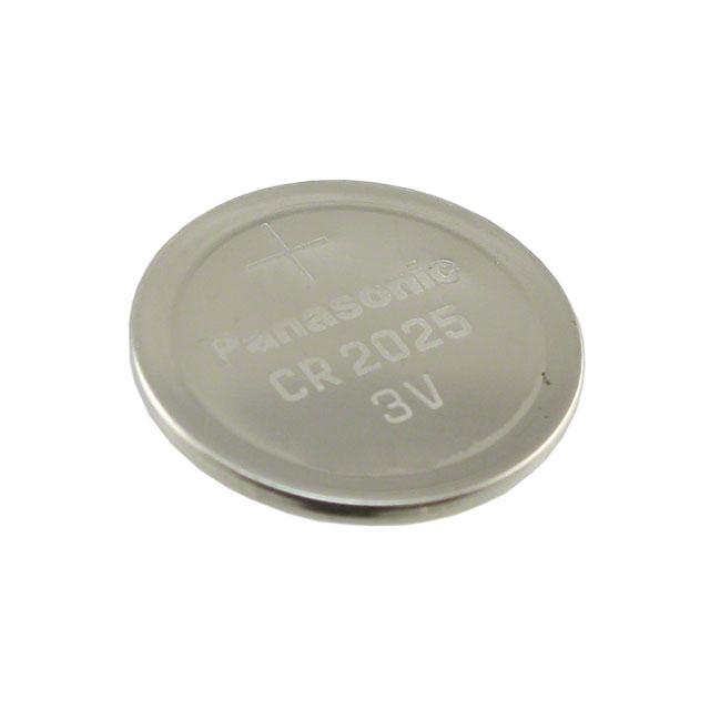 2025 Battery, CR2025 Lithium Coin Battery, 3v, 165mA, Panasonic