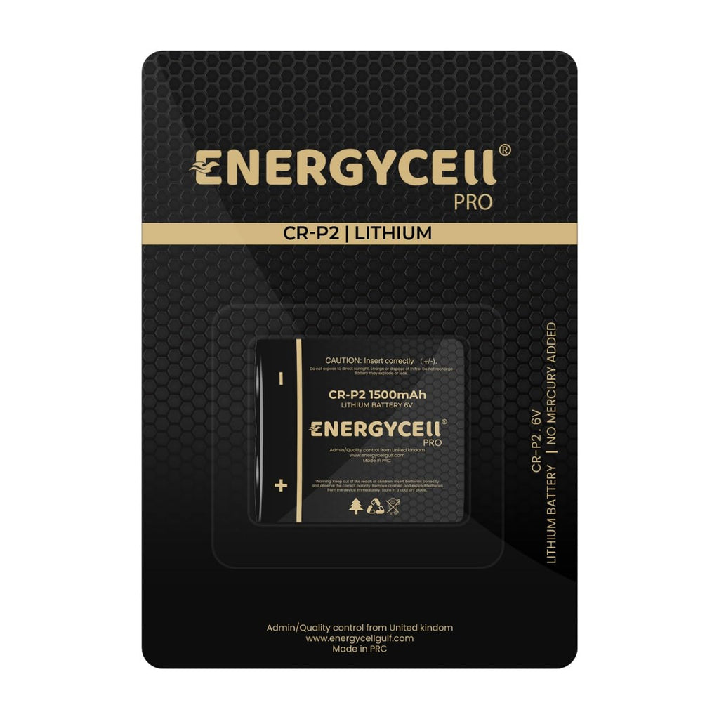 ENERGYCELL CR-P2 LITHIUM BATTERY, 6 VOLT 1500mAh